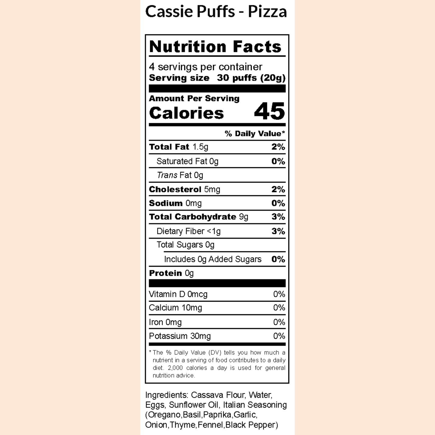 Cassie Puffs - Pizza