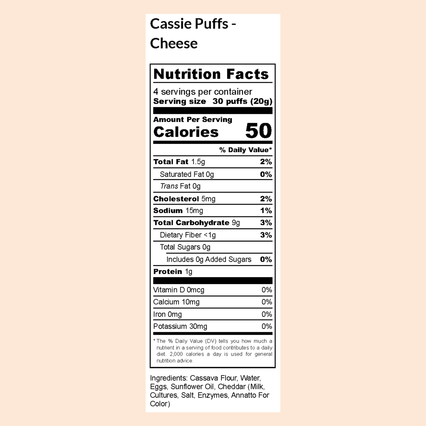 Cassie Puffs - Cheese